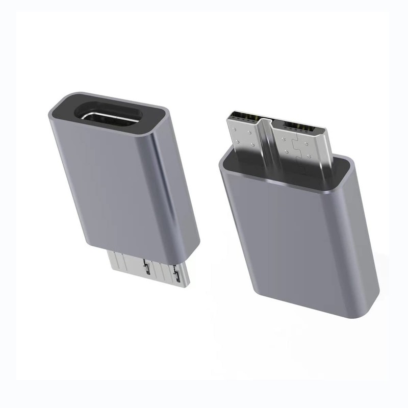 USB 3.0 TypeC Female To Micro B Male Adapter Mobile Hard Disk 2Pack