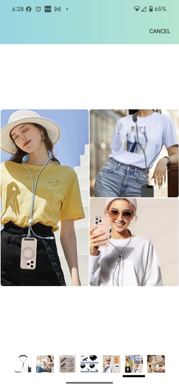 100W Fast Charging Neck Massager Cable | 3-Modes Silicone Vibration with USB... gallery