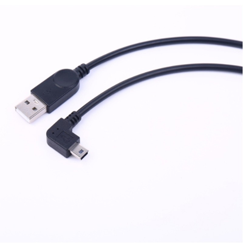Mini USB Right Angle Cable USB Input Data Cord for Connecting Cameras and Device gallery