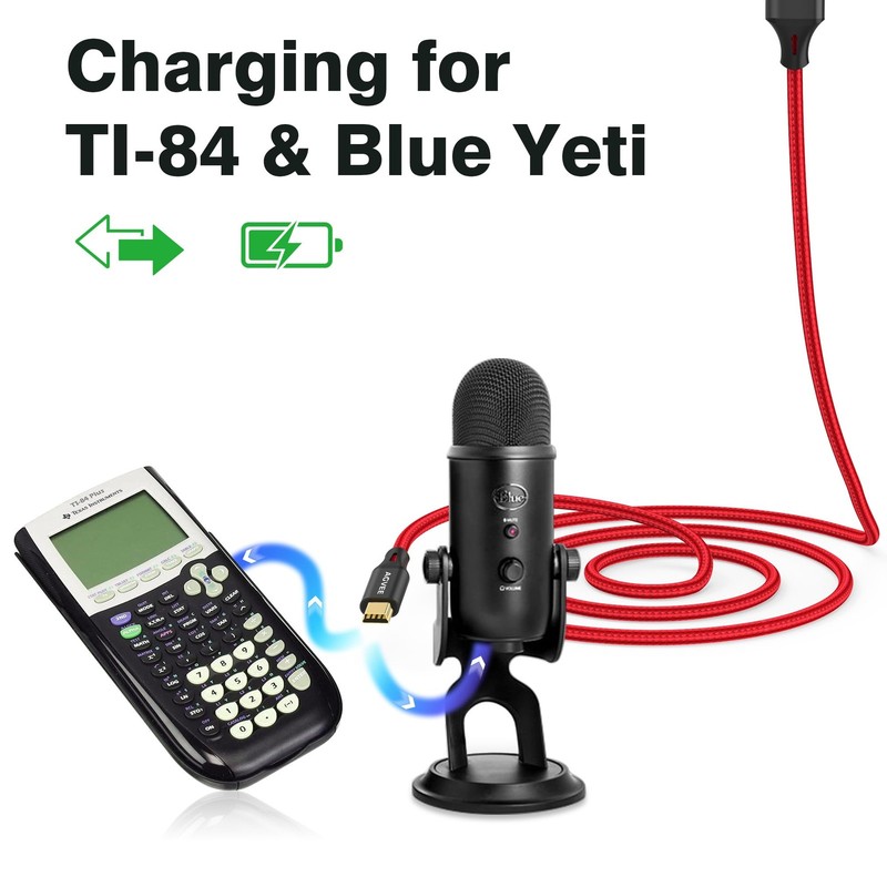 2 Pack 6.6Ft Mini USB Cable, Braided Durable USB-A to Mini-B Charger Charging Co gallery