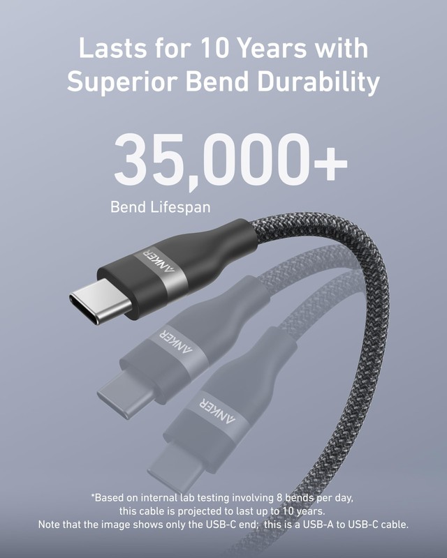 Upcycled Car Charging Cable For Phone Fast Power Cord Data Sync Black 3 Ft gallery