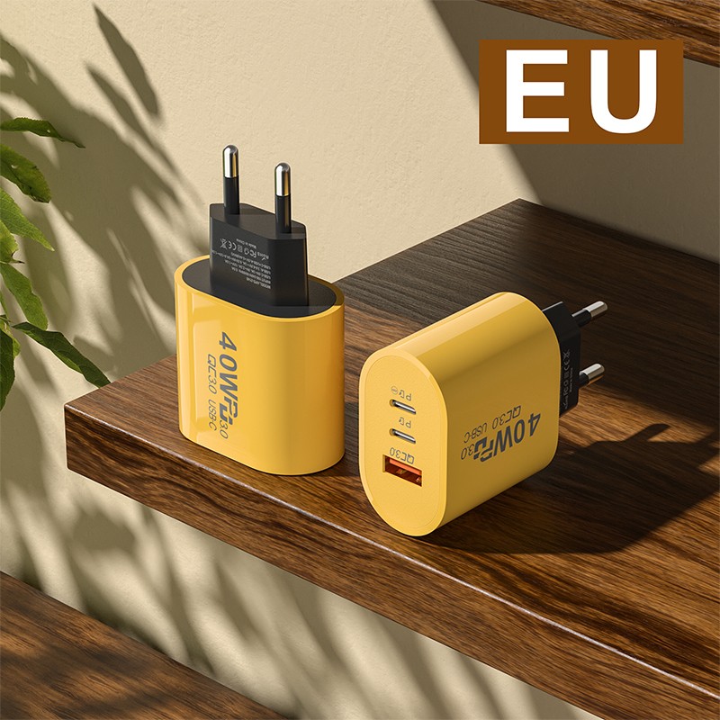 40W USB C Charger Quick Charge 3.0 USB Wall Charger PD Type C Phone Charger