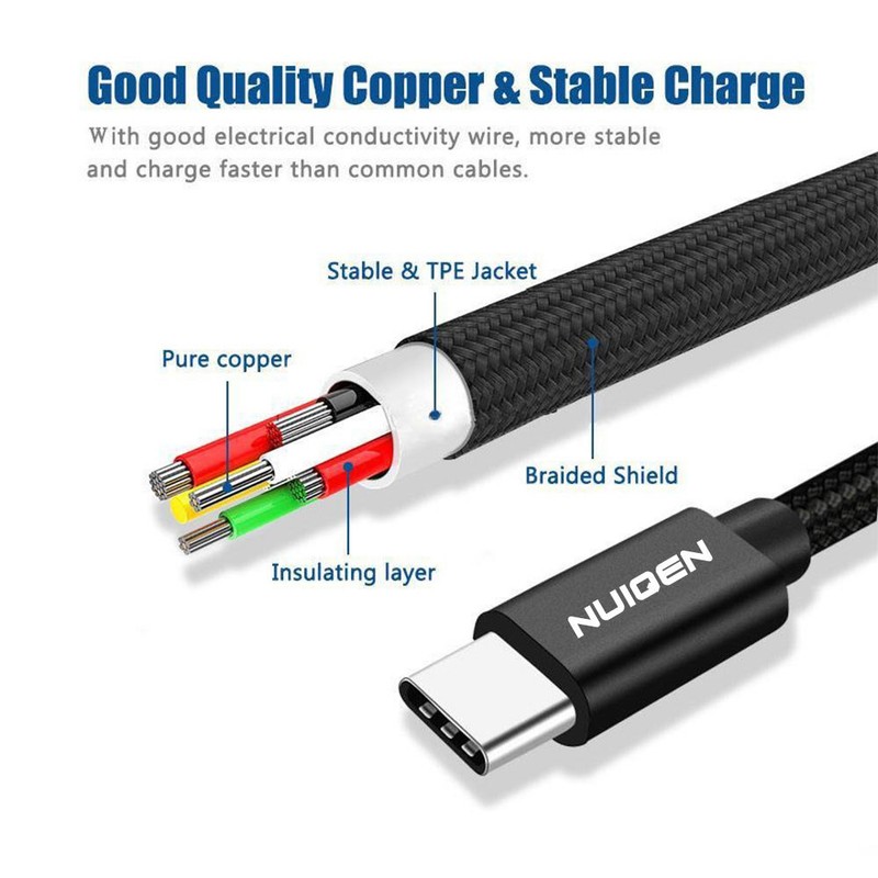 3 Pack For Samsung Galaxy S8 S9 S10+ Note 8 9 USB-C Type C Fast Charging Cable gallery