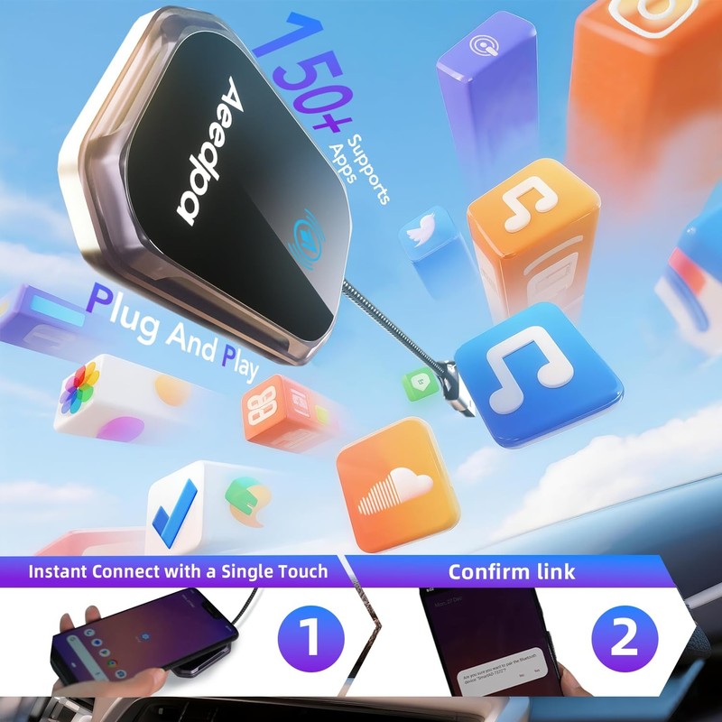 Android auto Wireless Adapter - 5GHz WiFi Plug & Play Dongle for Factory Wire... gallery