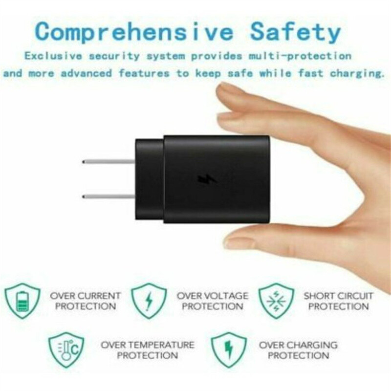 25W Type USB-C Super Fast Wall Charger+6FT Cable For Samsung Galaxy S21 S20 5G gallery