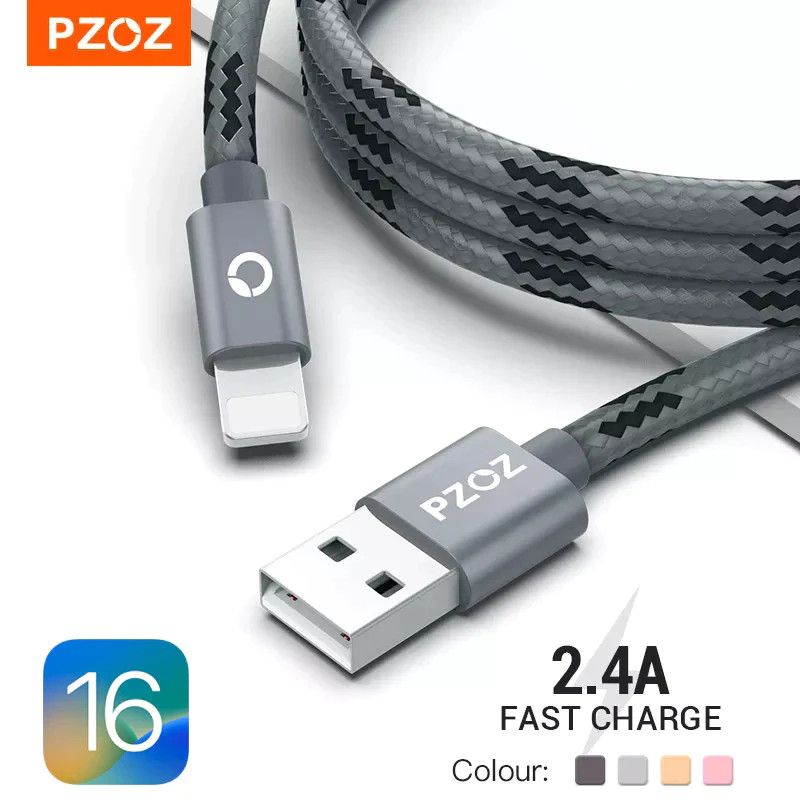 PZOZ Usb Cable for Iphone Cable 14 13 12 11 Pro Max Xs Xr X SE 8 7 6S plus Ipad