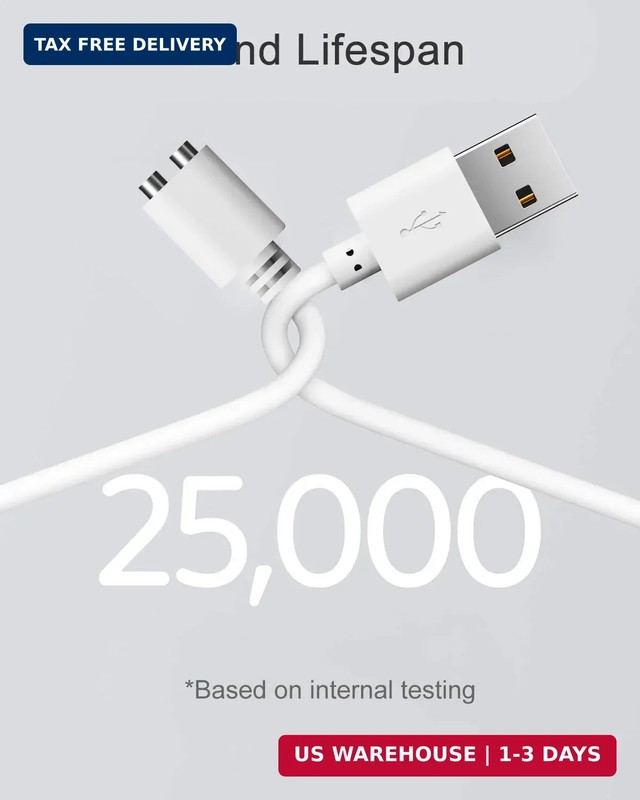 5mm Magnetic USB DC Charger Cable Replacement Charging Cord 2.6Ft(5mm/0.2in) gallery