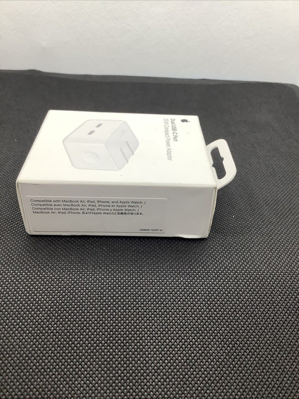 Genuine Apple 35W Dual USB-C Port Compact Power Adapter Open Box gallery