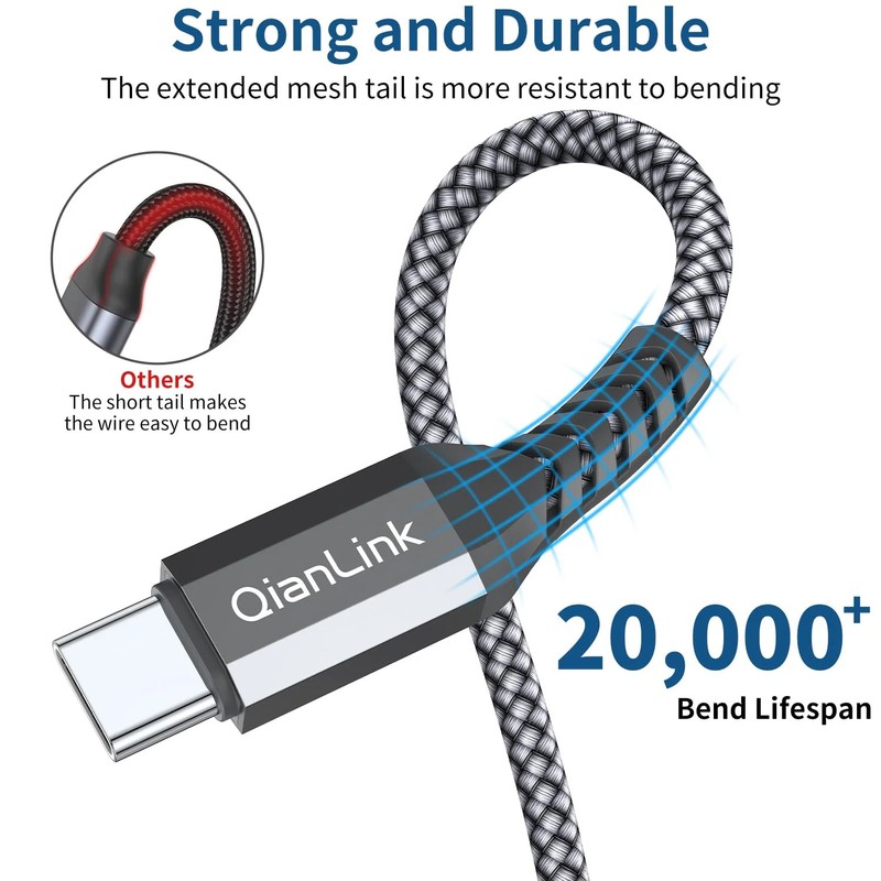 10Gbps USB C Cable for Android Auto, 1.5FT Fast Charging & Data Transfer gallery