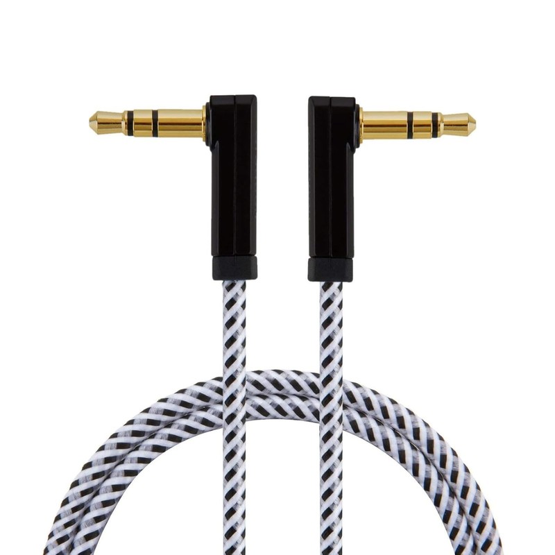 3FT Braided 3.5mm Aux Cable with 24K Gold-Plated Connectors for Sound gallery