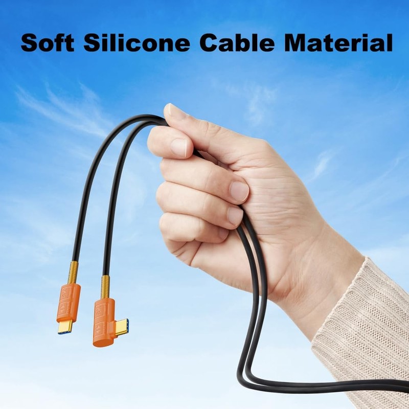 USB 4.0 Silicone Cable 2ft, 40Gbps Data, PD 240W Charging, 8K 6K60Hz 4K240Hz ... gallery