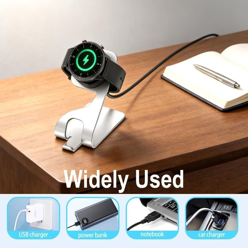 USB Cable Charging Docks for Amazfit Active,Active Edge,Bip 5,Bip 5 Gray gallery