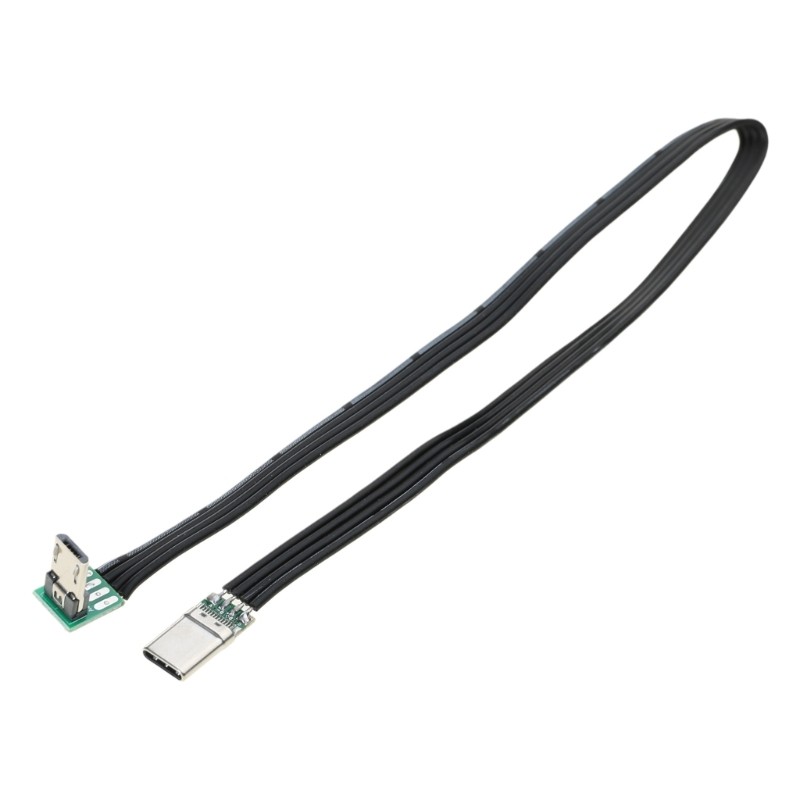 Flexible Straight Up Down & Left & Right Angled MicroUSB to USBC Data Charge gallery