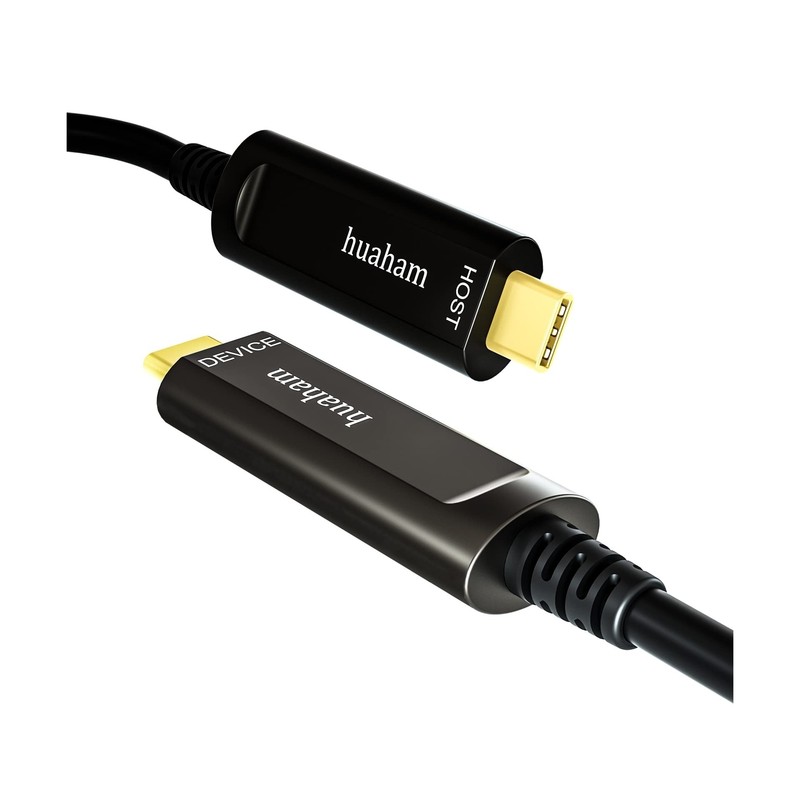 USB C to USB C Fiber Optic Cable 10M/33FT, USB 3.1 Cable 10Gbps Gen2 Long Dis...
