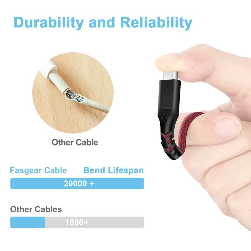 Warp Charge Cable 30W for Oneplus 8 Pro 8, 7 Pro 7T, 1 Pack 6ft/1.8m Dash Cha... gallery
