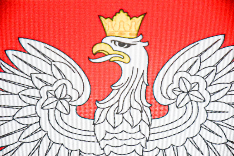 Poland State Flag with Rope and Toggle - Handmade in the UK gallery