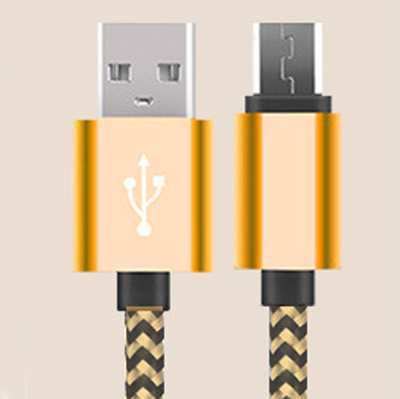 1/2/3M Braided Micro USB Data Charging Cable For Android Phone