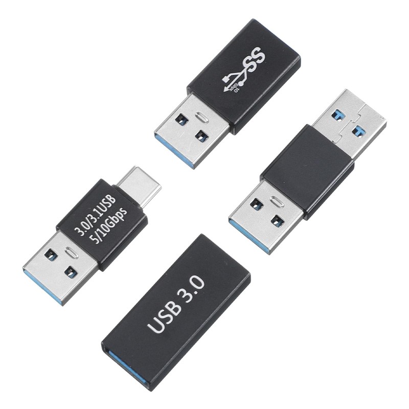 4 PCS Black USB 3.0 Adapters Kit High Speed Convert Extension Coupler gallery