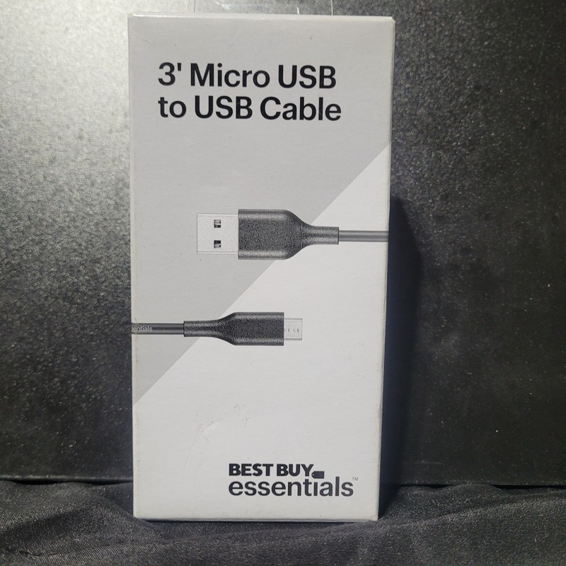 Best Buy Essentials 3 Ft Micro USB to USB Cable NIB