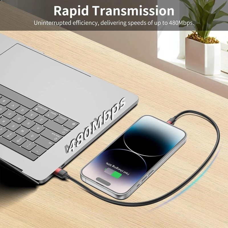 6 Inch Iphone Charger Cord, Mfi Certified Short USB to Lightning Cable for Power gallery