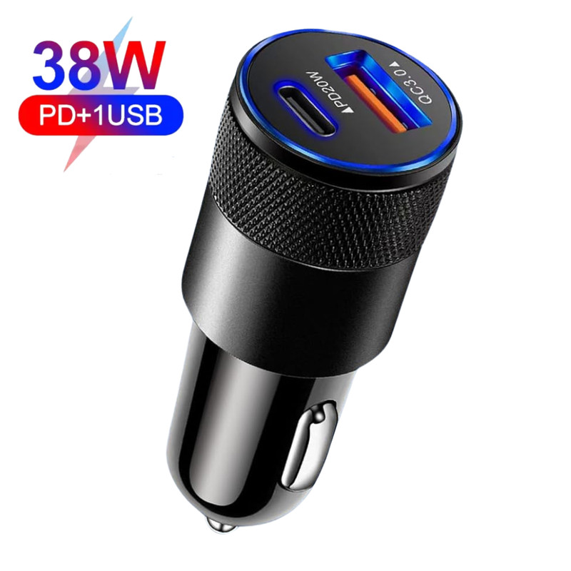 Fast Charger For iPhone Charging Cord 38W Dual Ports PD USB C QC Power Cube Lot