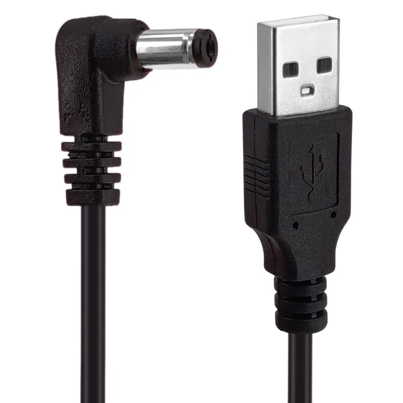 USB to DC 5.5x2.1mm Power Cord, 2-Pack 3FT USB 2.0 A to DC 5V Power Plug Char... gallery