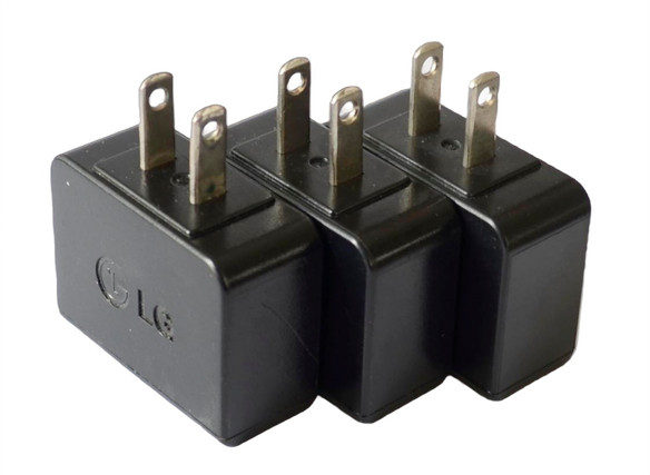 LOT of 3 OEM LG TRAVEL ADAPTER USB WALL CHARGER STA-U17WD 5.1V 0.7A gallery