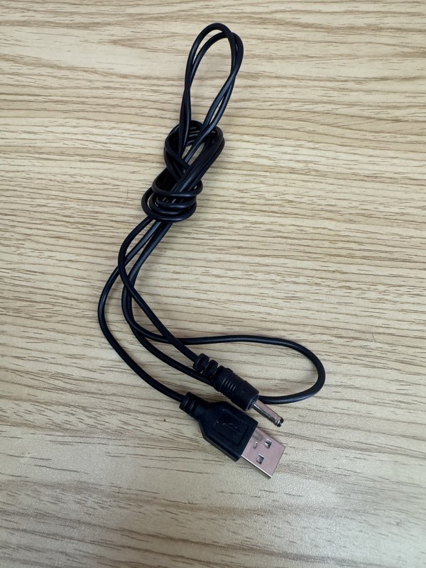 USB 2.0 Type A Male to 5.5mm x 2.1mm DC Power Male Plug Connector Cable 1.5ft
