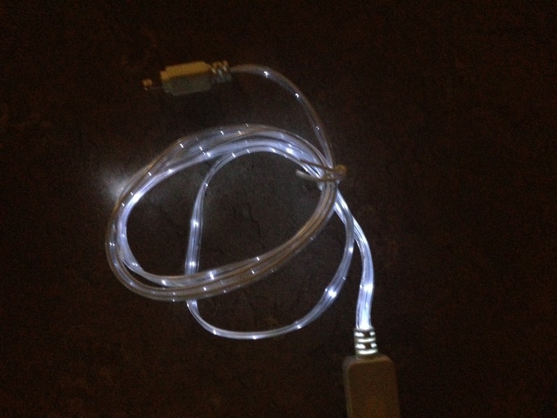 LOT ROPE LIGHT LED 3ft data charger power cables FOR UNIVERSAL micro USB ANDROID