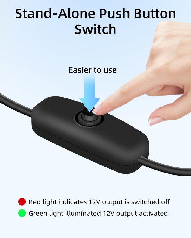 12W USB 5V to 12V Step Up Converter Cable with On/Off Switch & LED Indicator,... gallery