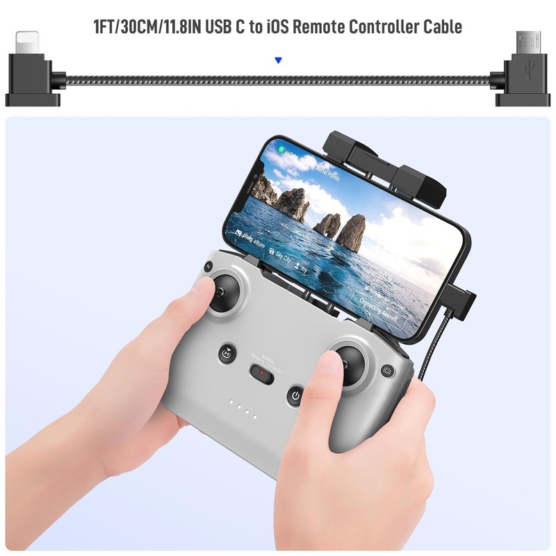 Micro USB to Lighting Remote Controller Cable for DJI Mavic Mini 1st Gen Mini... gallery