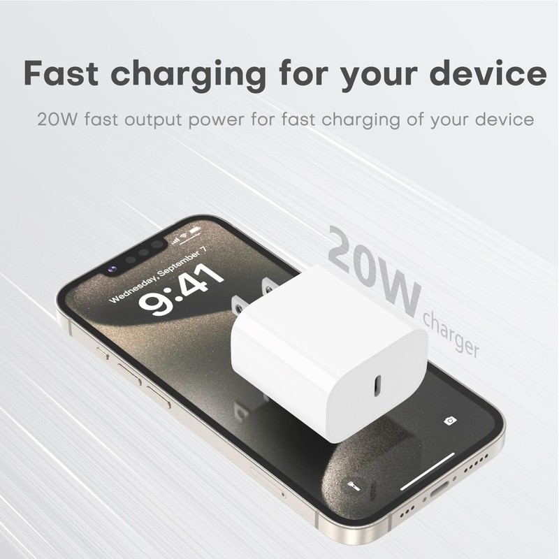 For iPhone 17/16/15 Fast Charging Block Cable 3Pack USB C To USB C Braided Cord gallery
