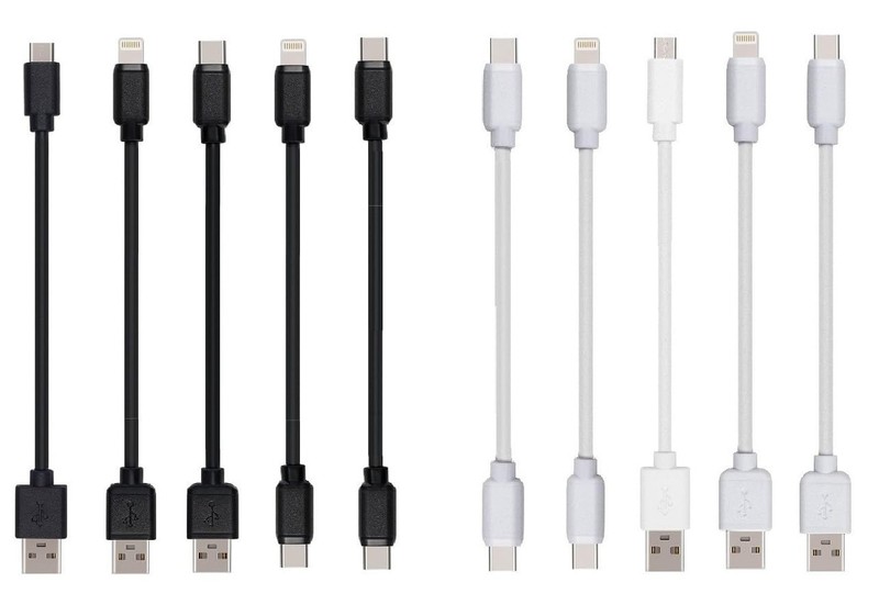 Short USB Cable 5 Variety Pack 10-PCS Mixed 5 Varieties X 2PCS (10-inch) Comp…