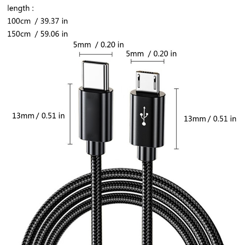 Type C And Microed USB Interconnection Cable For Phone Charging Files Sharing gallery