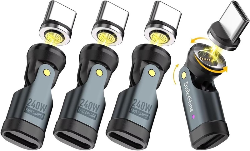 540° Rotating Swivel Connector PD Fast Charging Adapter gallery