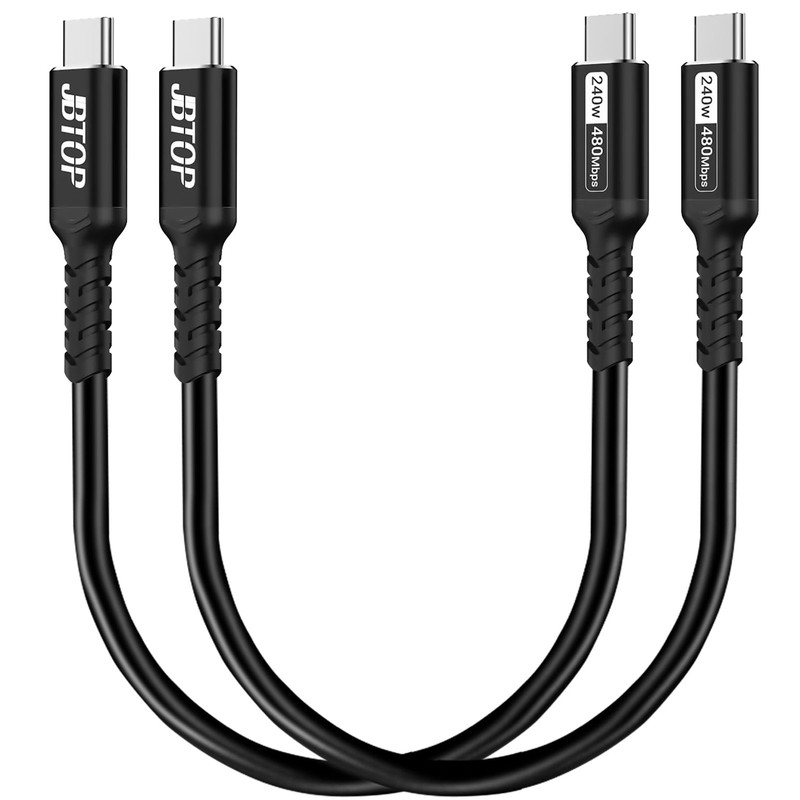 USB C to C Cable(1FT, 2packs) 240W Fast Charging USB C Cable Compatible with …