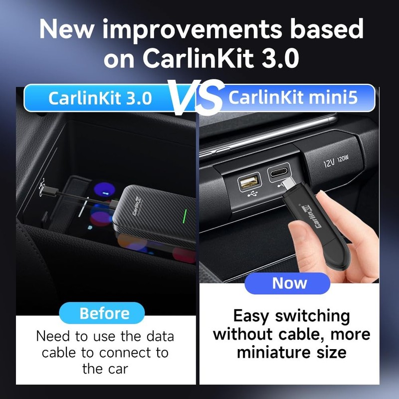 CarPlay Wireless Adapter MiNi SE 2026 - Auto Connect Online Update for iPhone... gallery