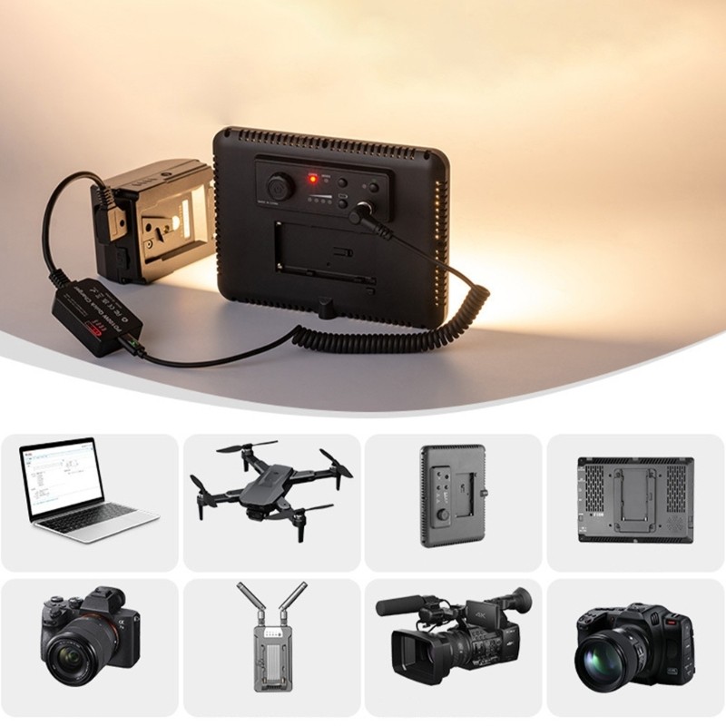 Multi Protocol Supported Type C D-Tap V Mount Battery Adapter for Quick Charging gallery