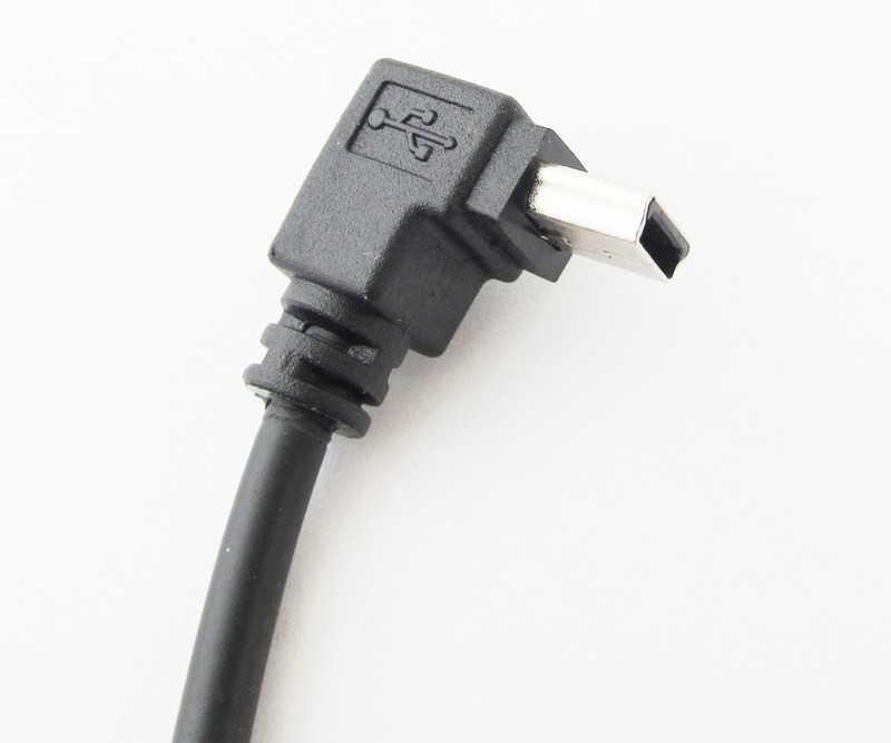 10pcs 0.3m Mini 5pin USB Male To Female Right Angle Down Direction Cable Cord gallery