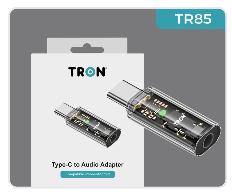 TRON USB-C to 3.5mm Audio Adapter, Voice Calls Gaming 40mW Output gallery