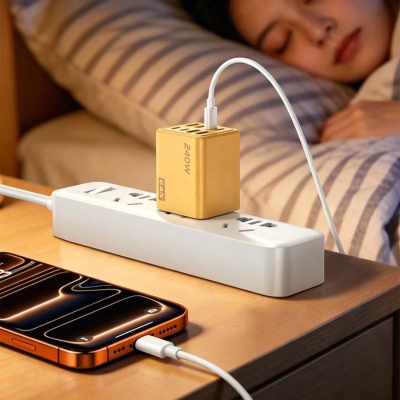240W Fast Wall Charger 8 Port Adapter & Cable For iPhone 17 16e 15 Pro Max 14 13 gallery