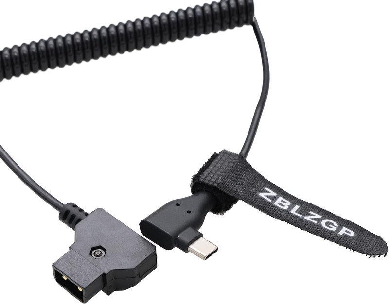 USB C Phone Tablet Device Type C to D Tap Power Supply Cable for Camera (Elbow T gallery