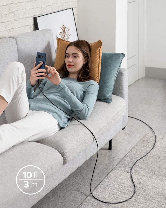 For Galaxy Tab S7/S8/S9/Plus Type-C to USB-C 10ft PD Cable Charger Cord Power gallery