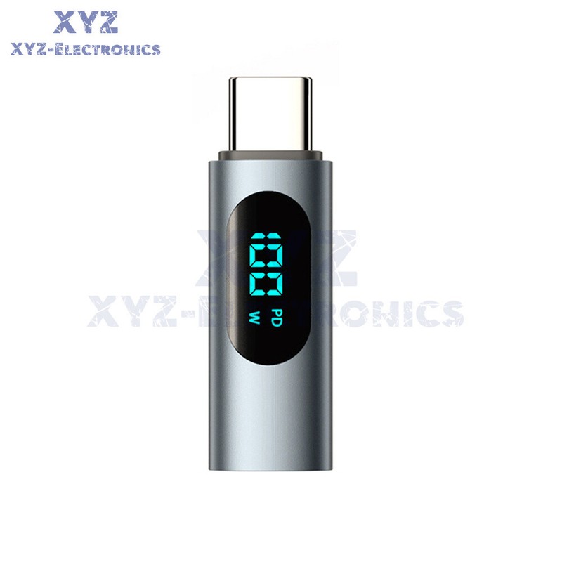 Digital Display PD 100W USB C to Type C Adapter Type-C Male to Female Converter gallery