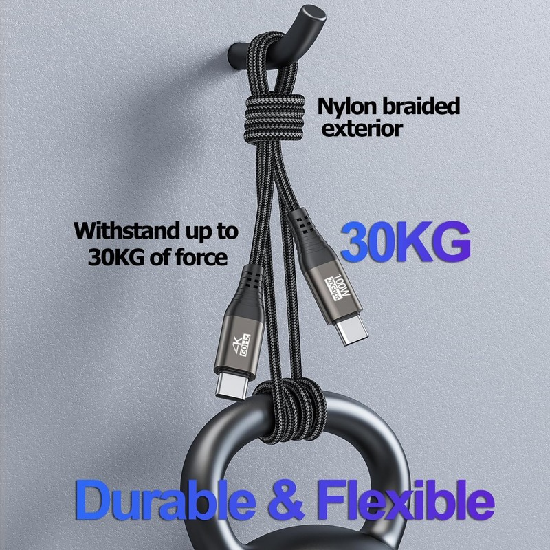 10 FT USB C Data & Charging Cable - 5K Video Output, Ideal for VR and Laptops gallery
