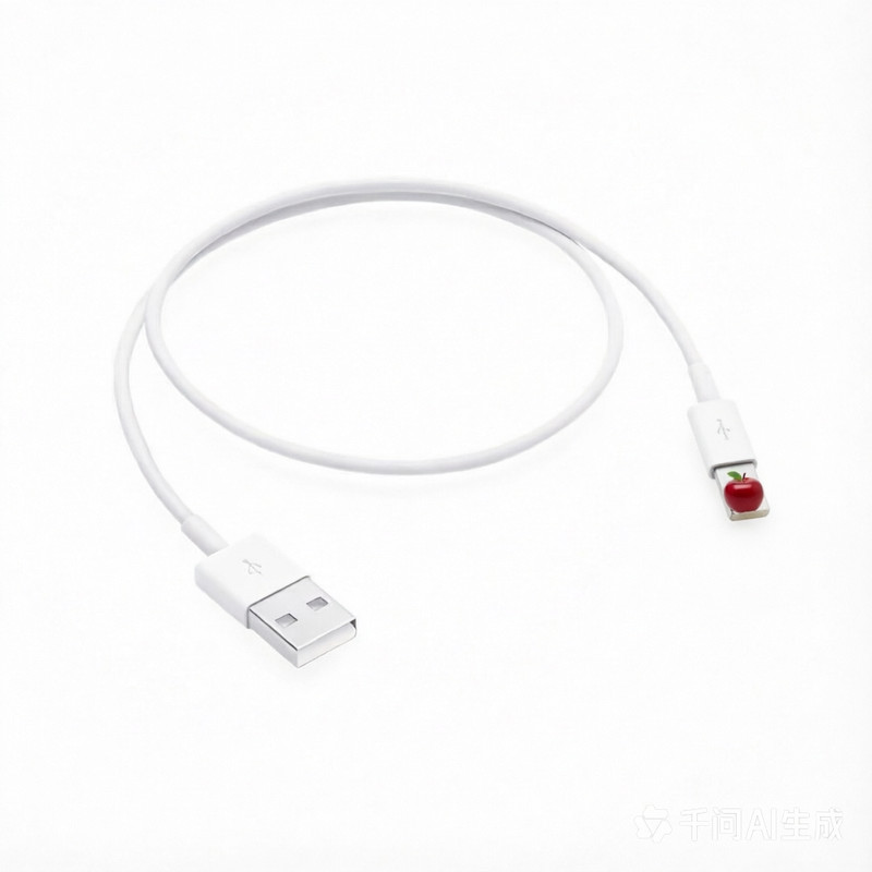 USB-C to USB-A IOS compatible USB-A 6A White Charging & Data Cable (3FT,1M) gallery