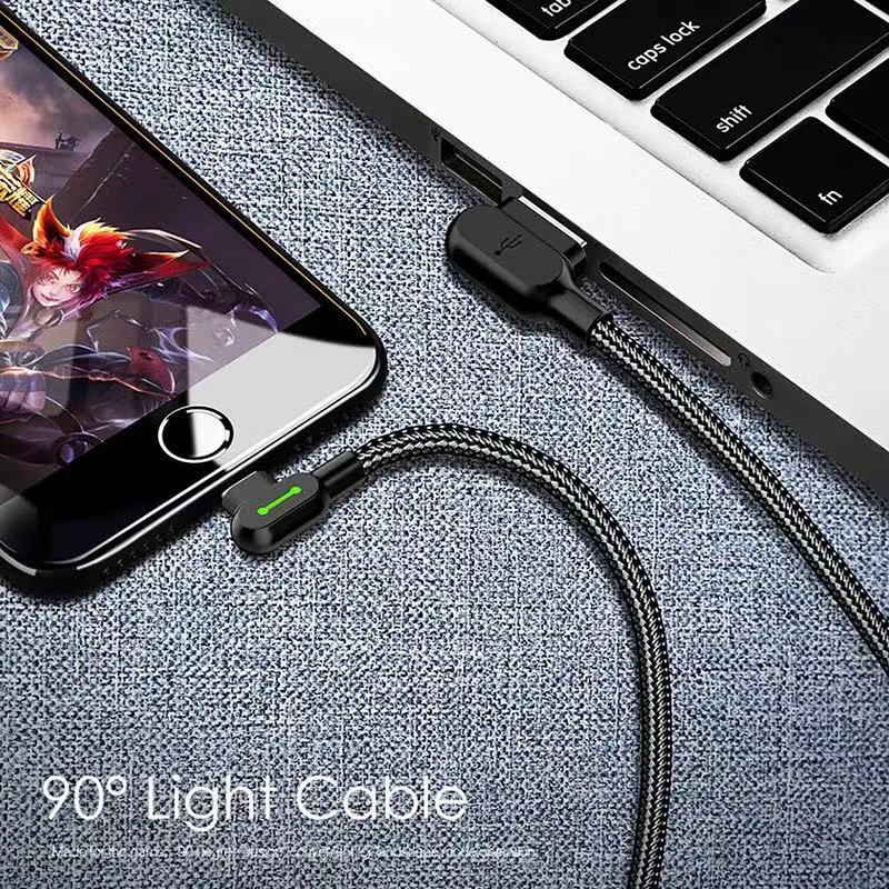 Mcdodo 90 Degree Elbow USB Cable Charger Cord For iPhone 6 7 8 X 11 12 13 14 Pro gallery
