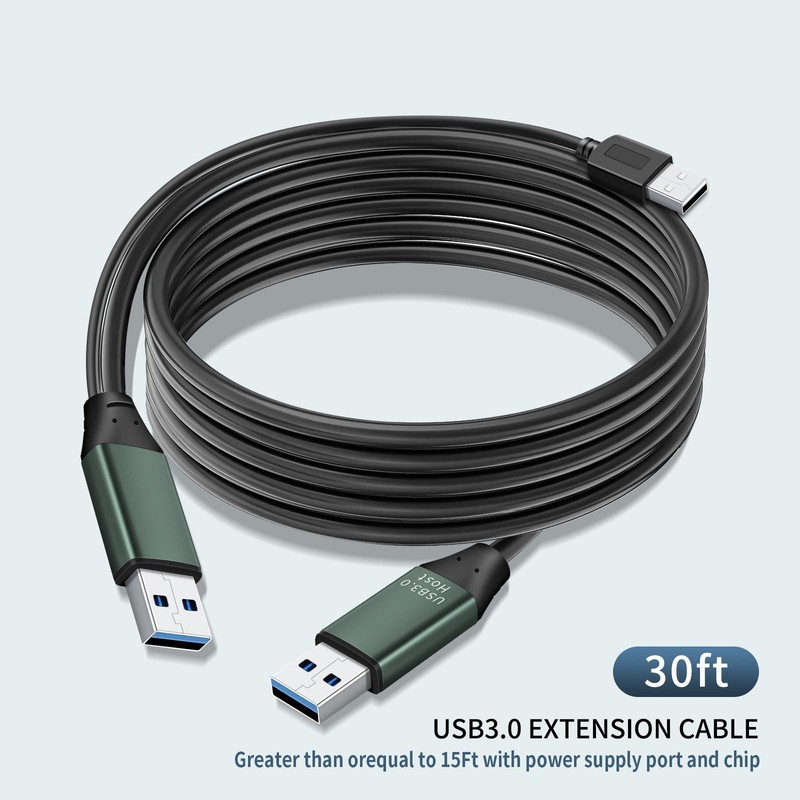 30Ft USB 3.0 Cable Male to Male Type A to A Cable for Data Transfer,Hard Driv... gallery
