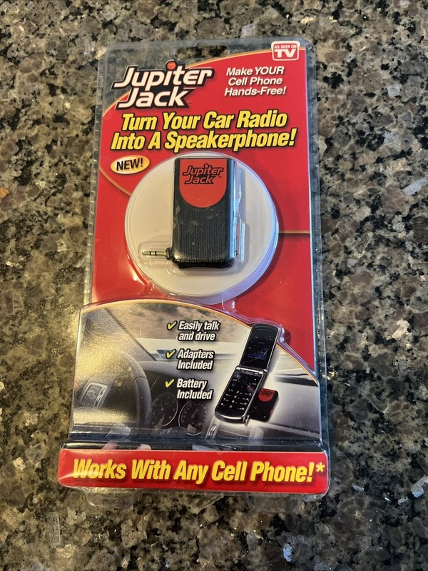 As Seen On TV Jupiter Jack Cellphone Car Speakerphone NEW IN BOX