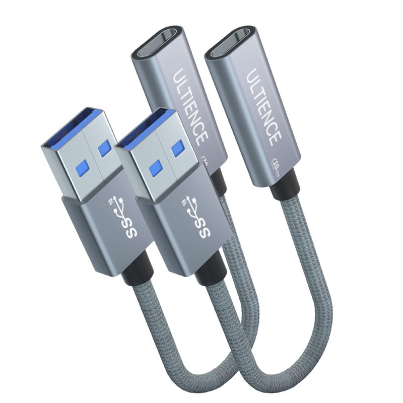 USB to USB C Adapter 2 Pack – 10Gbps Data Transfer, 60W Fast Charging, Type-C Co